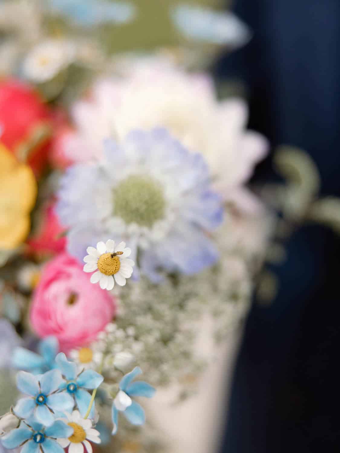 Vibrant floral bouquet featuring colorful roses, daisies, and peonies for special occasions.