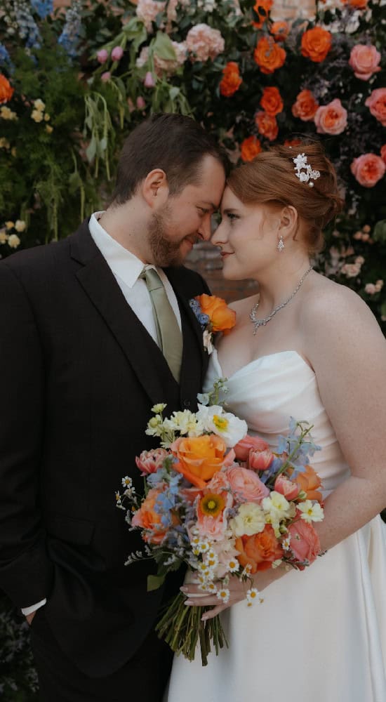 Beautiful wedding bouquet with vibrant flowers for a special day.